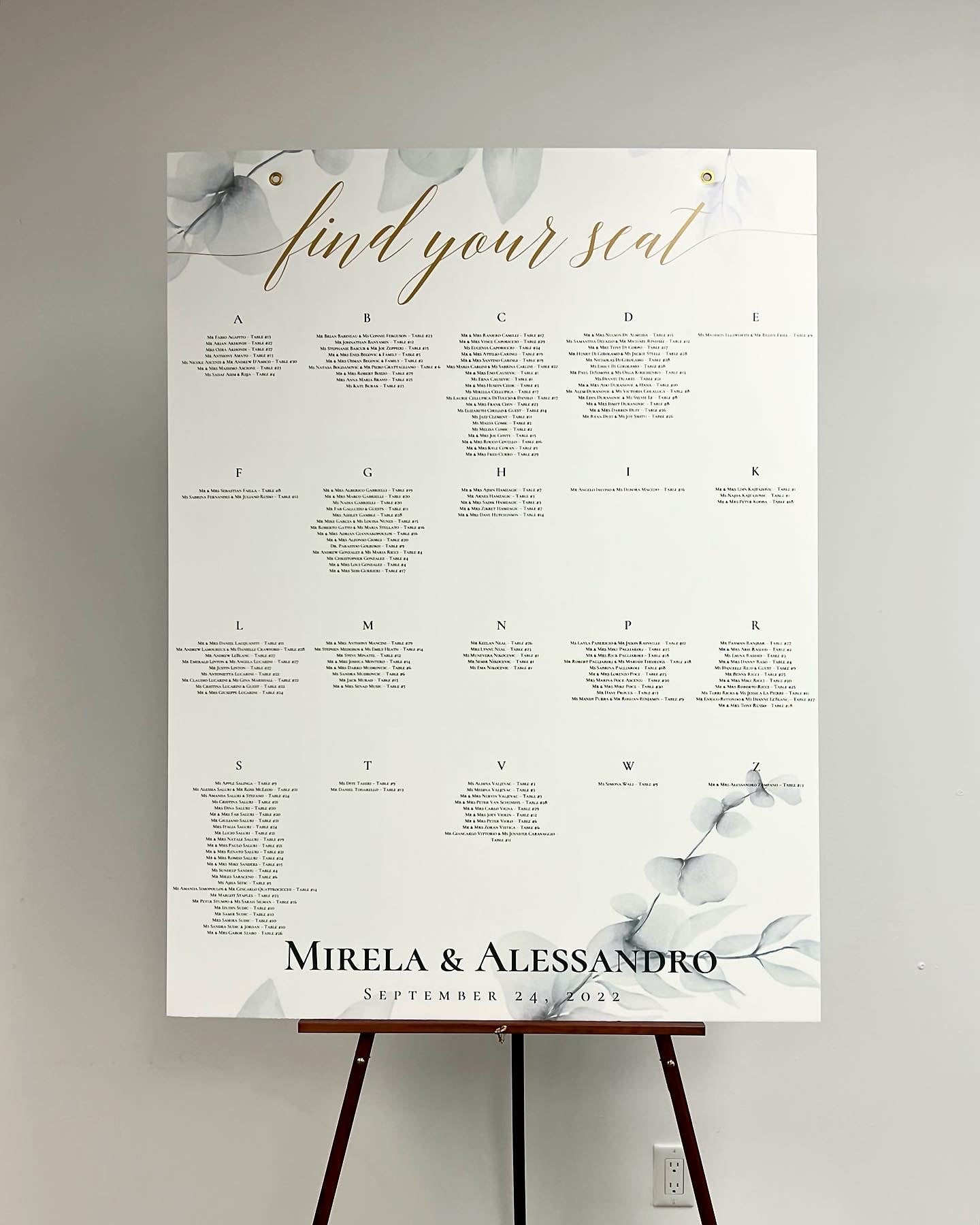 Staples wedding seating chart 60 photos