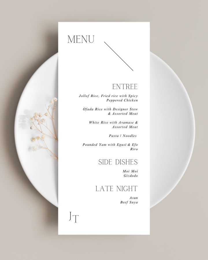 Menu Cards – Custom Boards Toronto