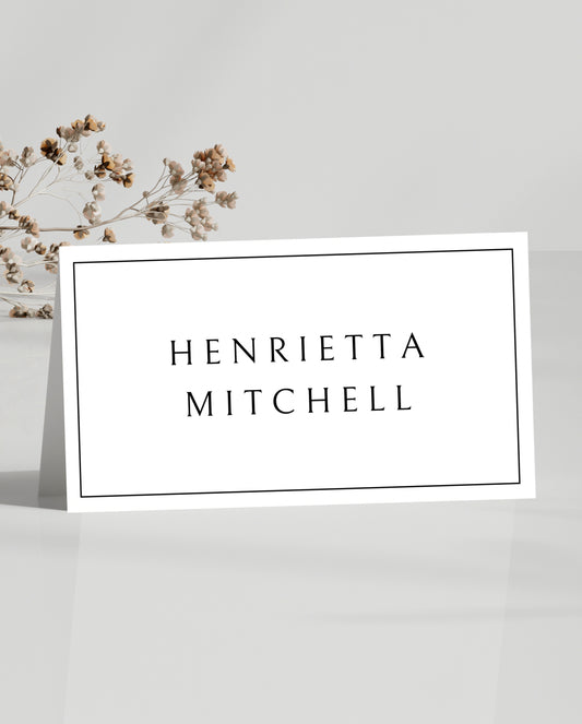 Minimal Frame Place Card