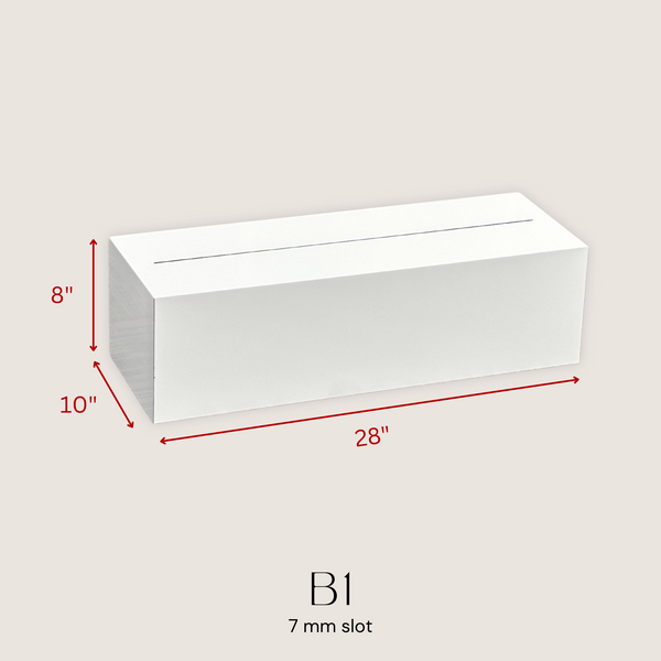 B1 - White Box Stand (7 mm slot) – Custom Boards Toronto
