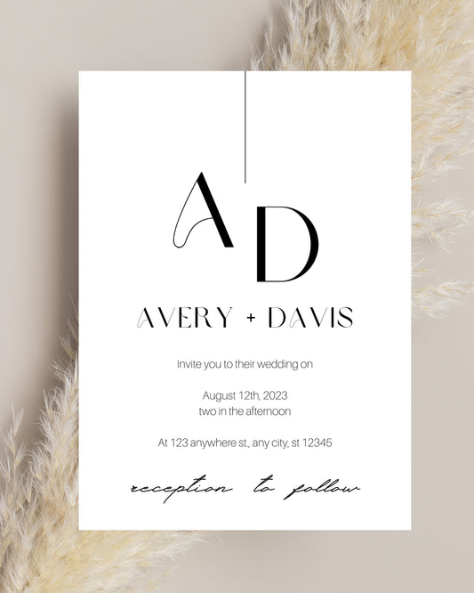 Minimal Invitation Cards