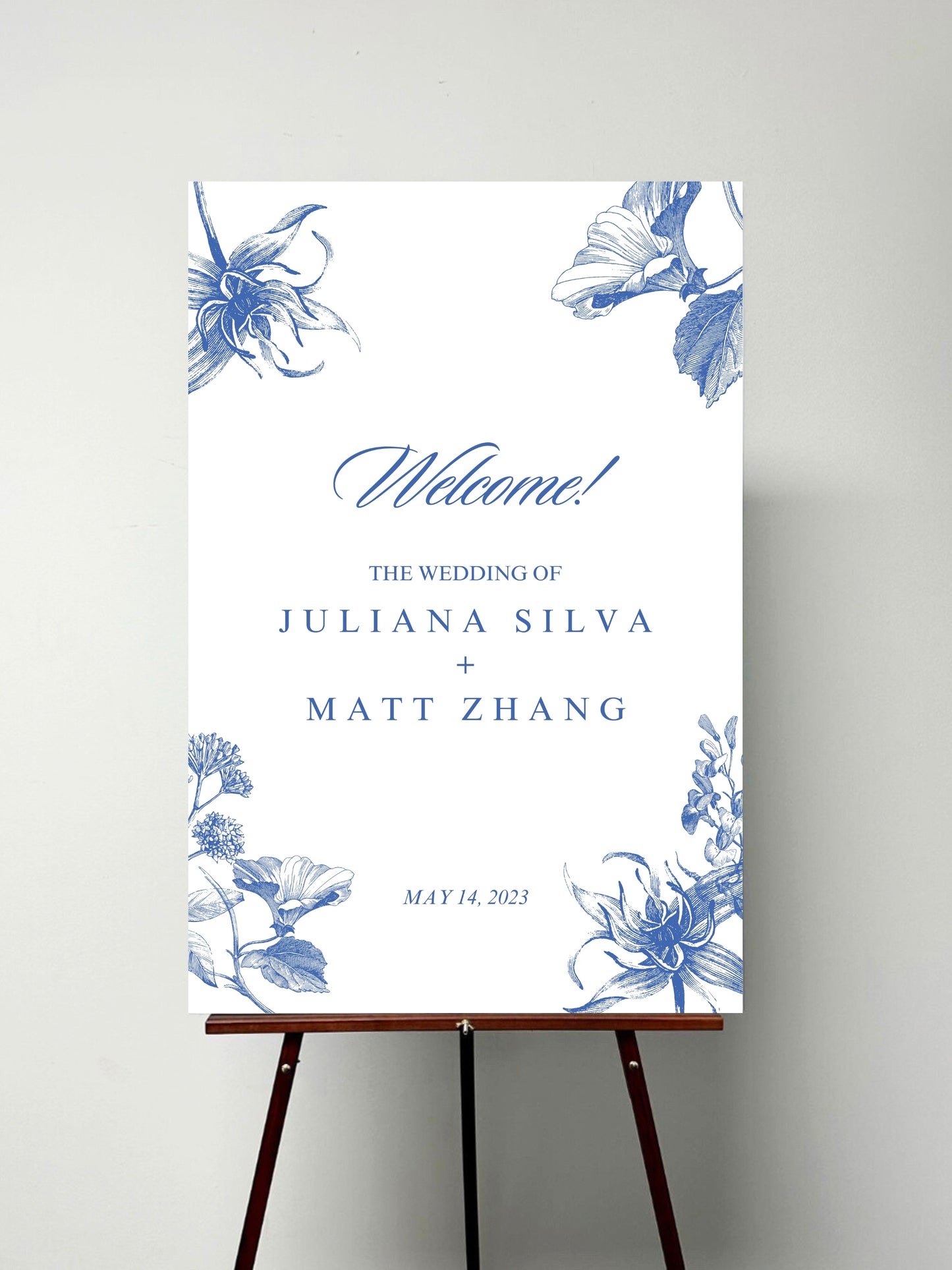 Floral Vintage Welcome Sign