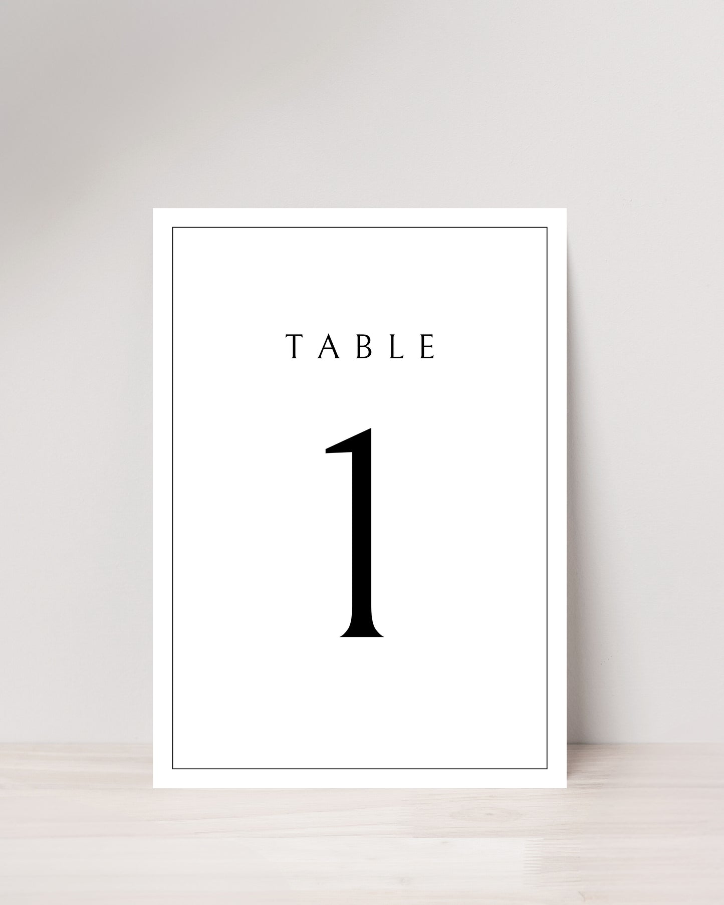 Minimal Frame Table Numbers