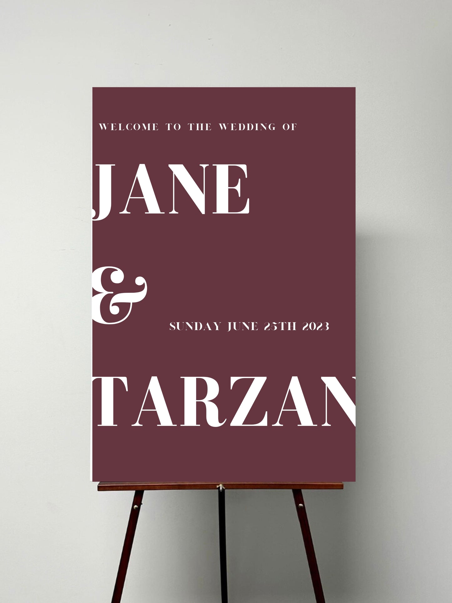 Minimal Statement Welcome Sign