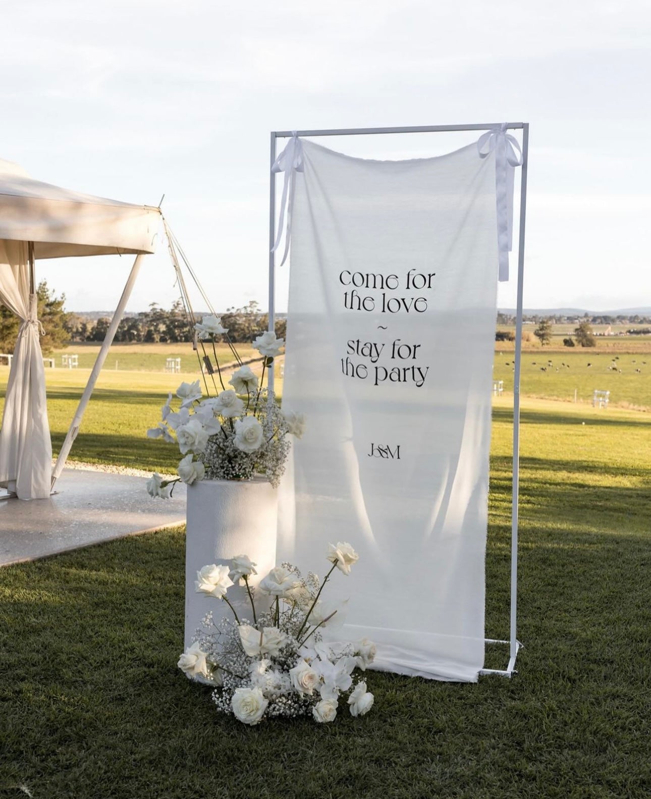 Linen Welcome Signs