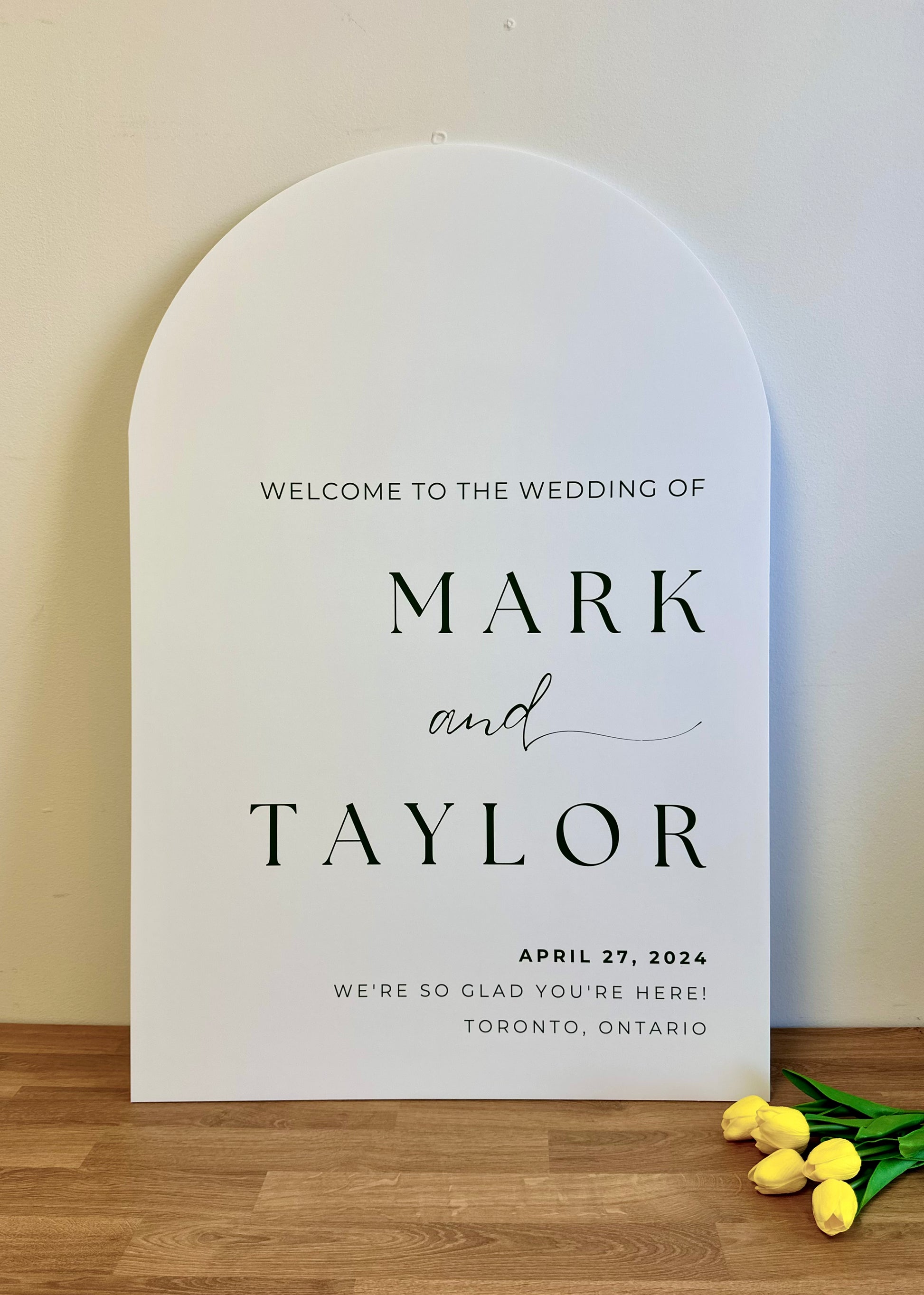 Arch Welcome Sign - 2 x 3 ft – Custom Boards Toronto