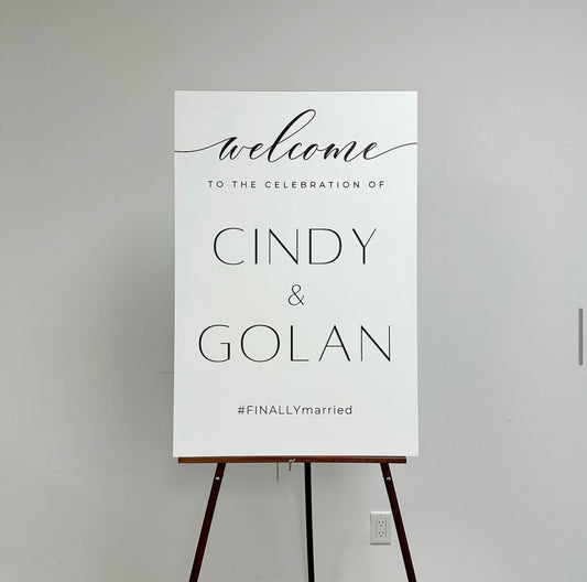 Minimal Welcome Sign