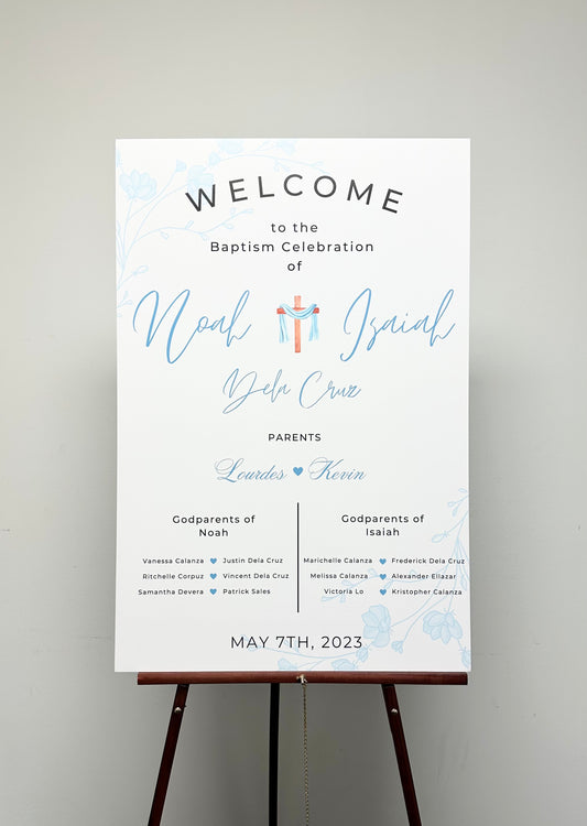 Baptism Welcome Sign