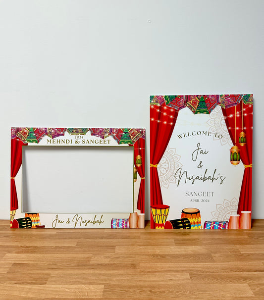 Welcome sign + Frame