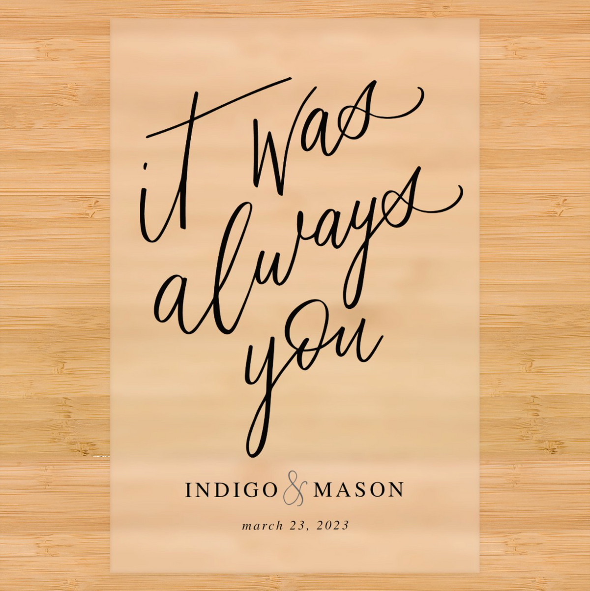 Always Up Sign It Was Always You Welcome Sign – Custom Boards Toronto