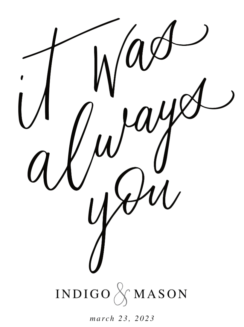 Always Up Sign It Was Always You Welcome Sign – Custom Boards Toronto