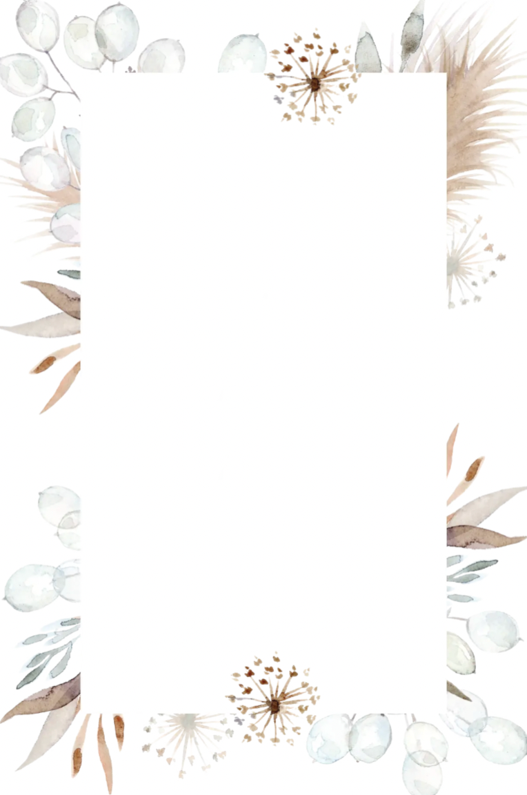 Large Floral Border Acrylic Welcome Sign