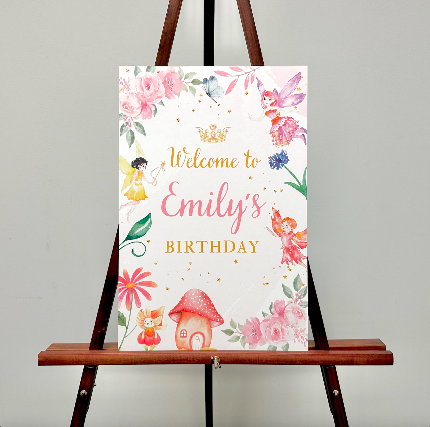 Fairy Theme Welcome Sign