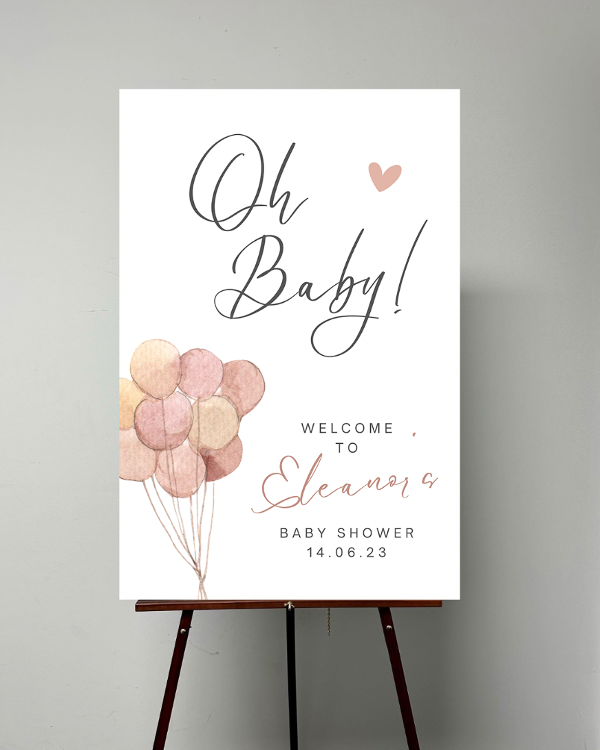 Oh Baby! Baby Shower Welcome Sign