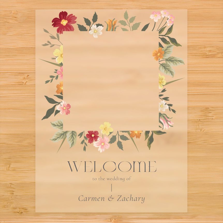 Picture Frame Welcome Sign – Custom Boards Toronto