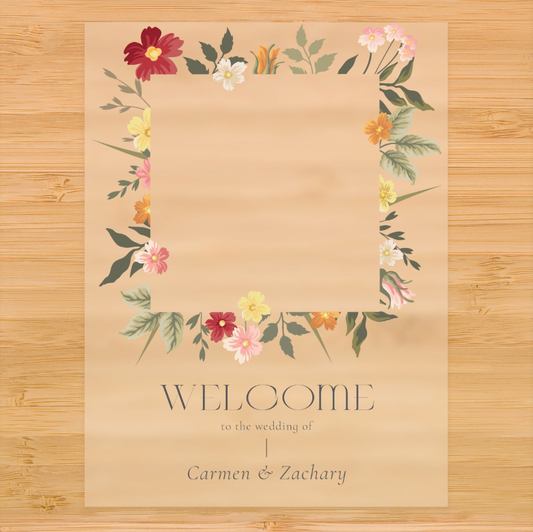 Picture Frame Welcome Sign