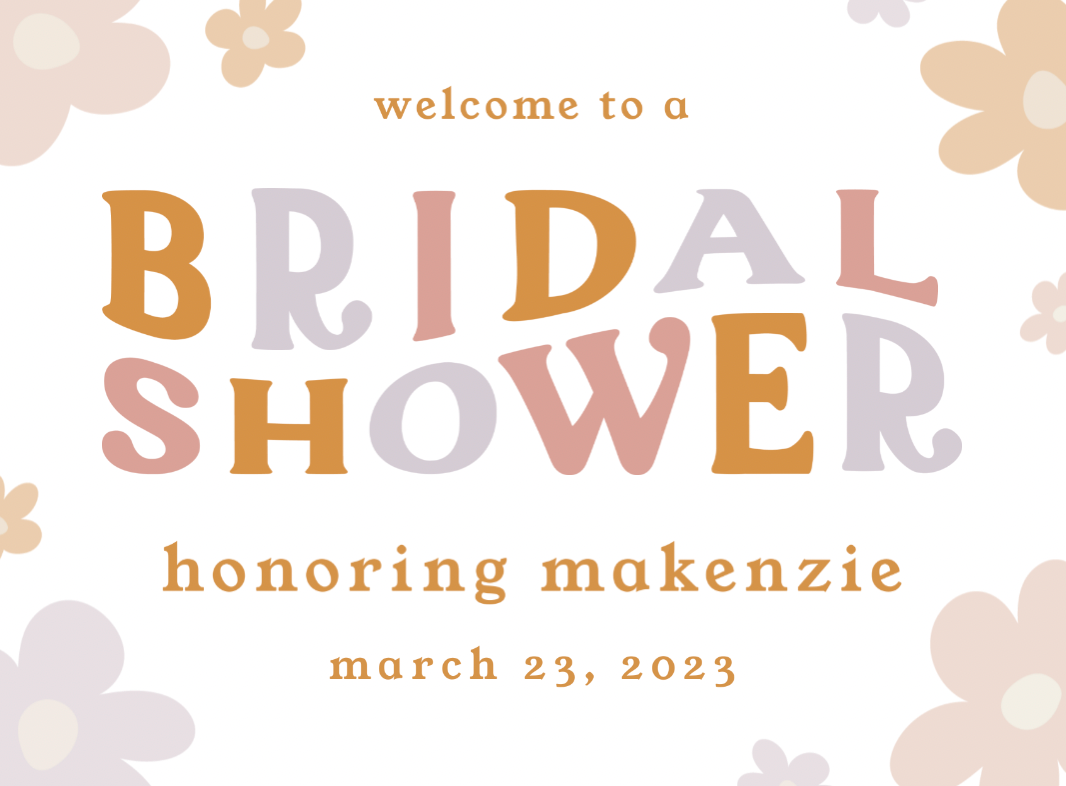 Bridal Shower Welcome Sign