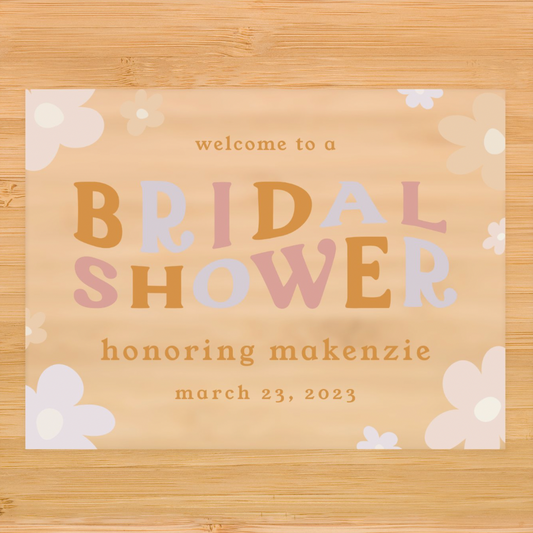 Bridal Shower Welcome Sign