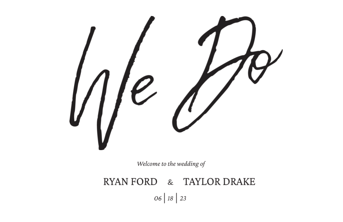 We Do Minimal Statement Welcome Sign