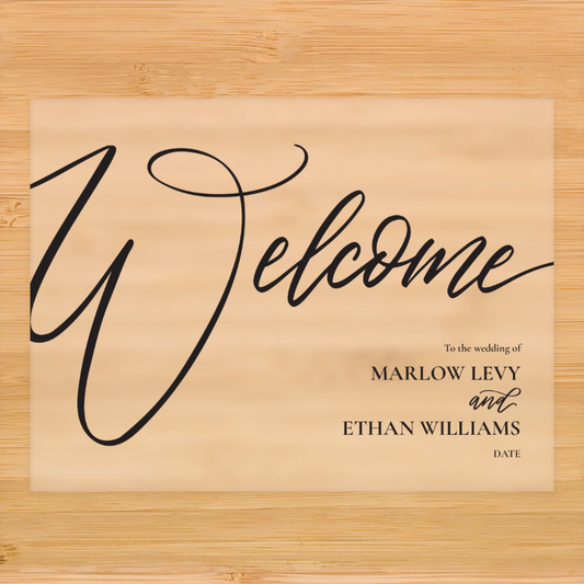 Wedding Welcome Sign