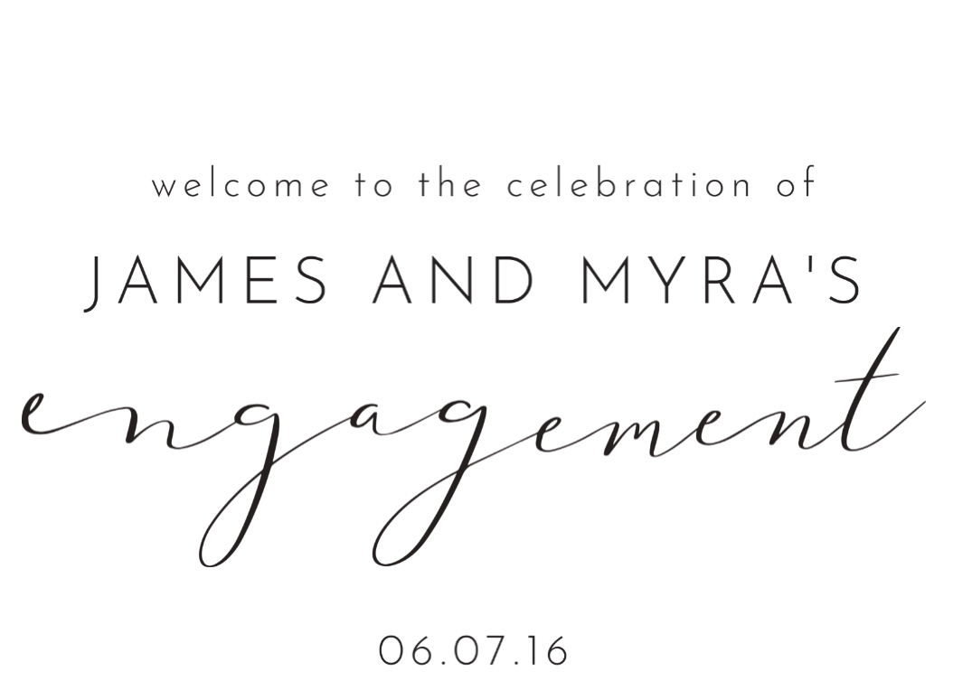 Minimal Engagement Welcome Sign