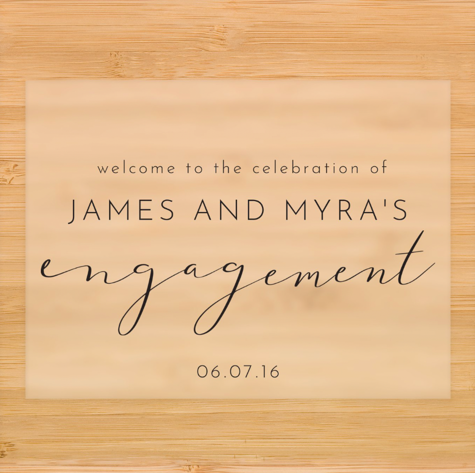 Minimal Engagement Welcome Sign