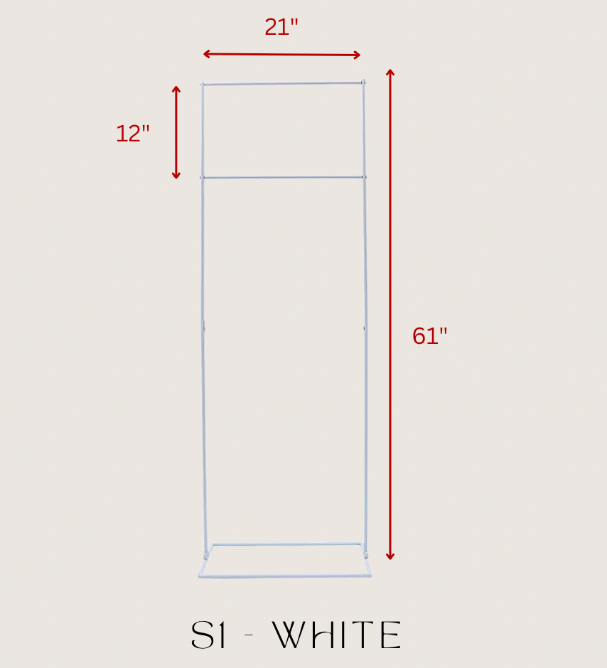 S1 - White Signage Stand