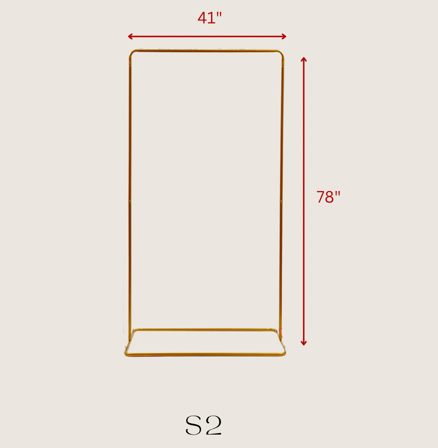 S2 - Large Gold Signage Stand