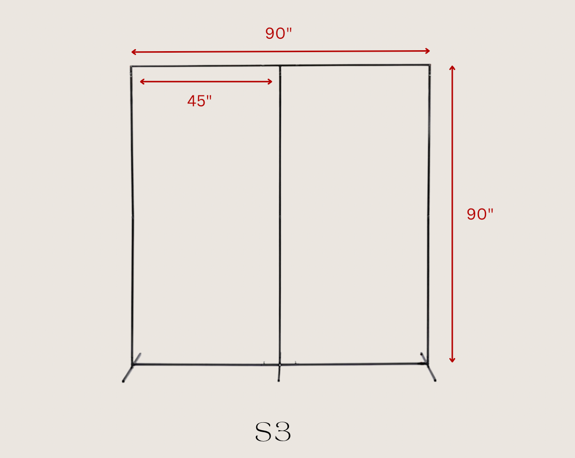 S3 - Large Black Double Signage Stand